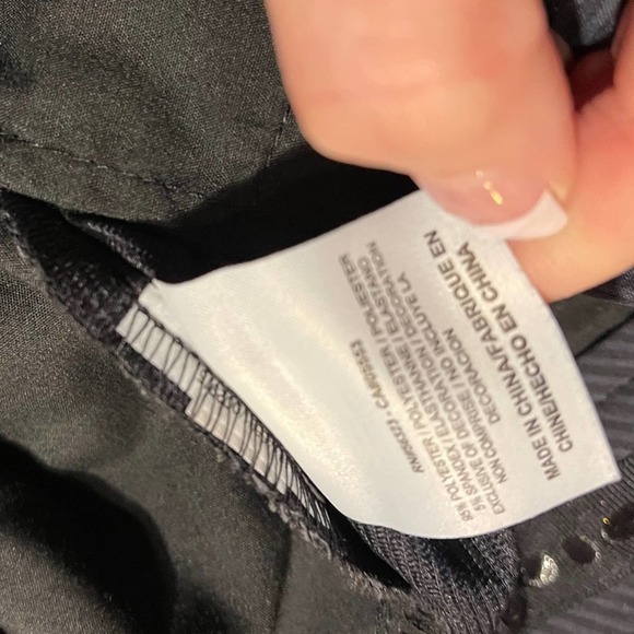 Nike black pinstripe flat front golf pants size 32x31 1/2 - Picture 12 of 13